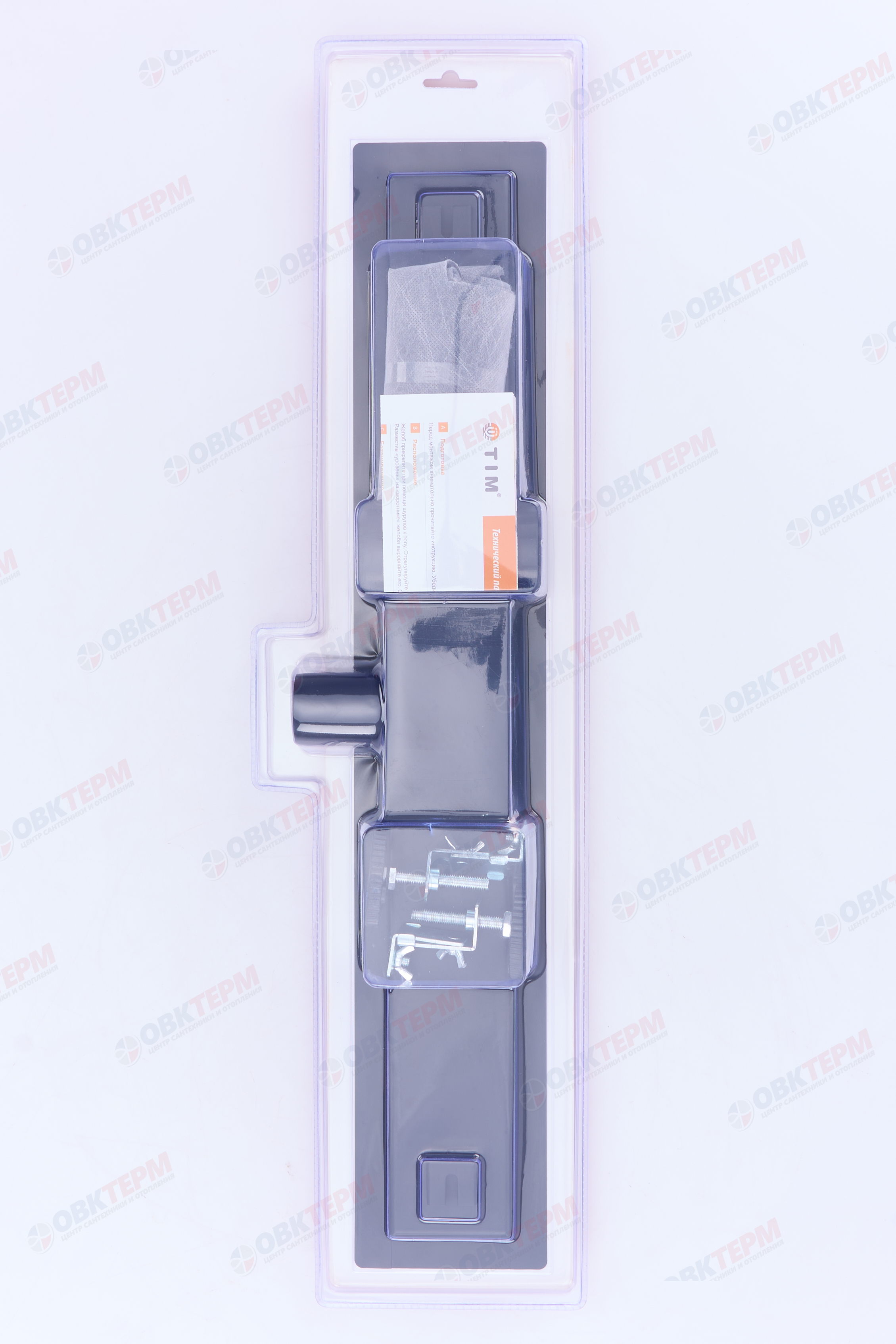 Трап-лоток 60 см черный цвет (сухой +гидрозатвор)TIM BAD466002BK (1шт/4шт упак) - Изображение №3