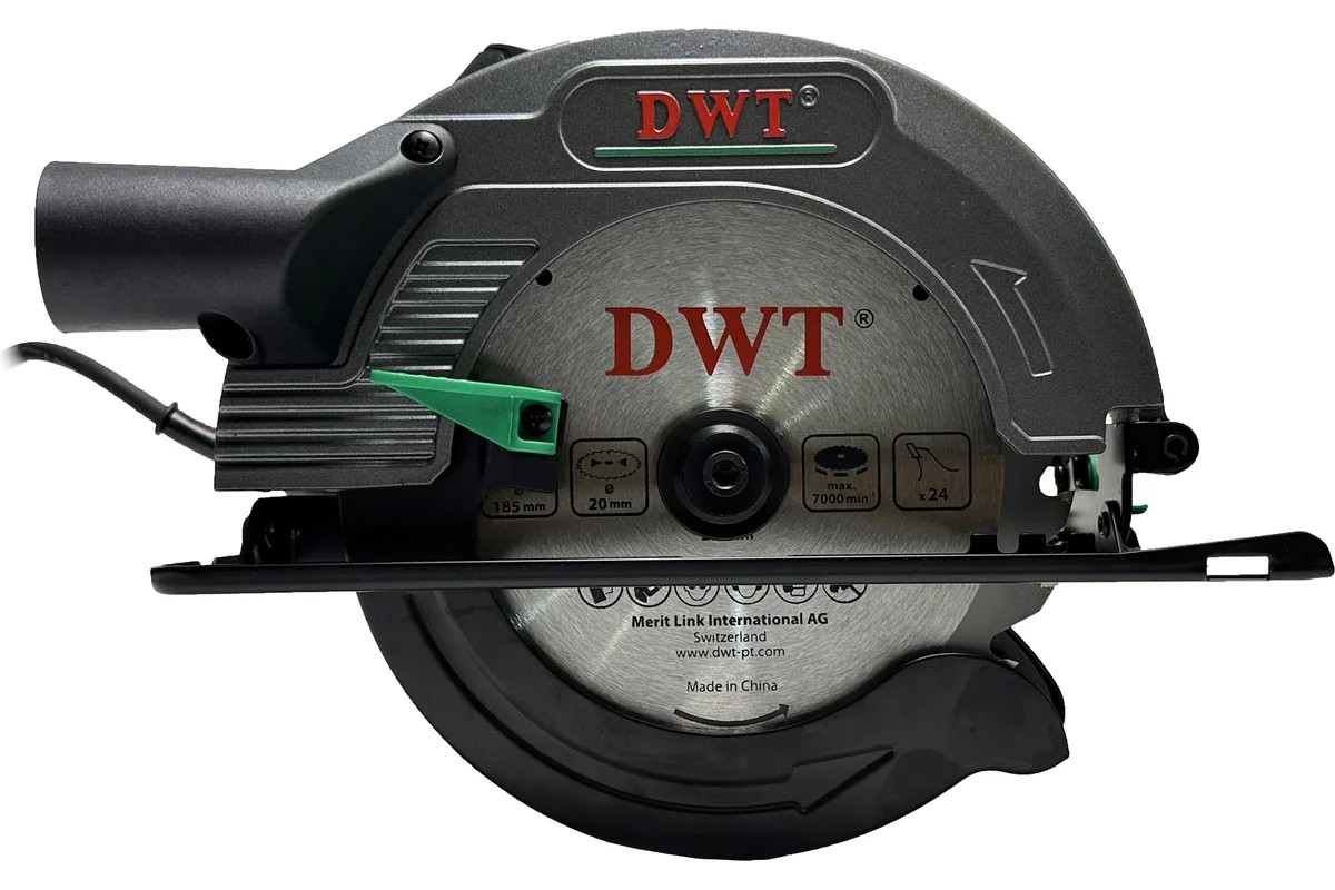 Пила циркулярная DWT (1,5кВт, диск 185мм, глубина 65мм, плавный пуск) - Изображение №2