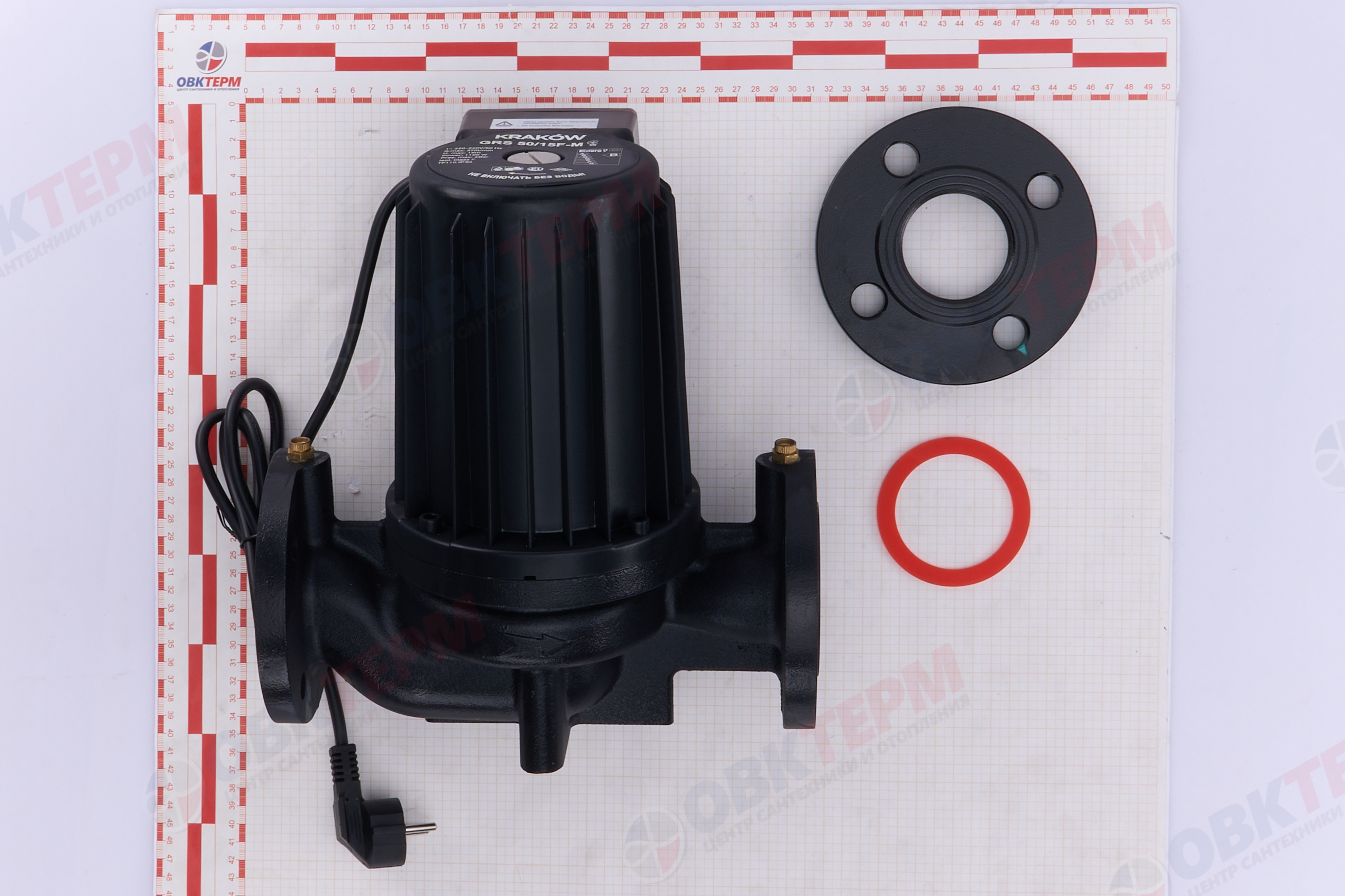 Насос циркуляционный  GRS  50/15F-M-280   KRAKOW  фланцевый (1,1кВт/370л.мин/15 м./ DN50/280мм) - миниатюра №10