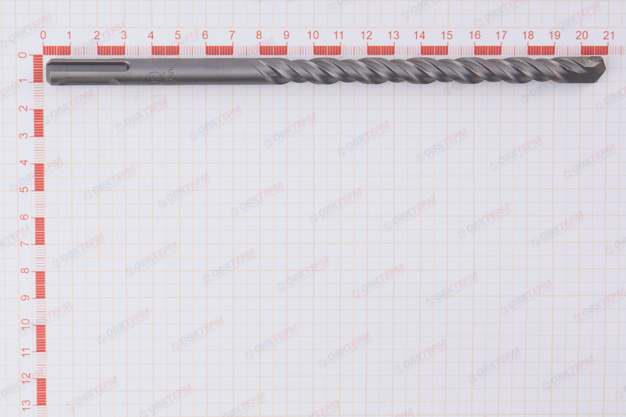 Бур по бетону SDS+ 12*210 мм с двойной спиралью InWork - Изображение №5