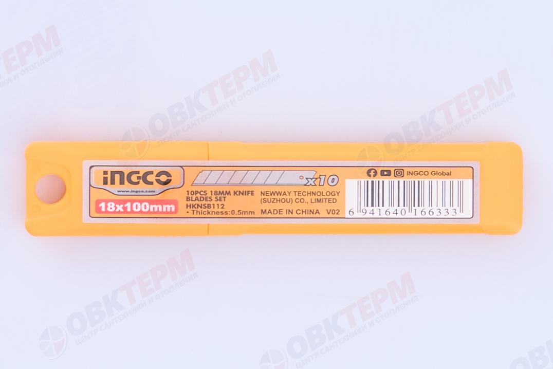 Лезвия для ножа 100х18мм, 10 лезвий INGCO - Изображение №5