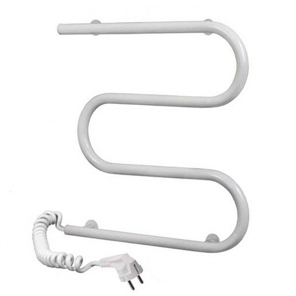 Электрический  полотенцесушитель БЕЛЫЙ АДВ М - Э 3/4 50х50 кнопка слева АДВ - Изображение №1