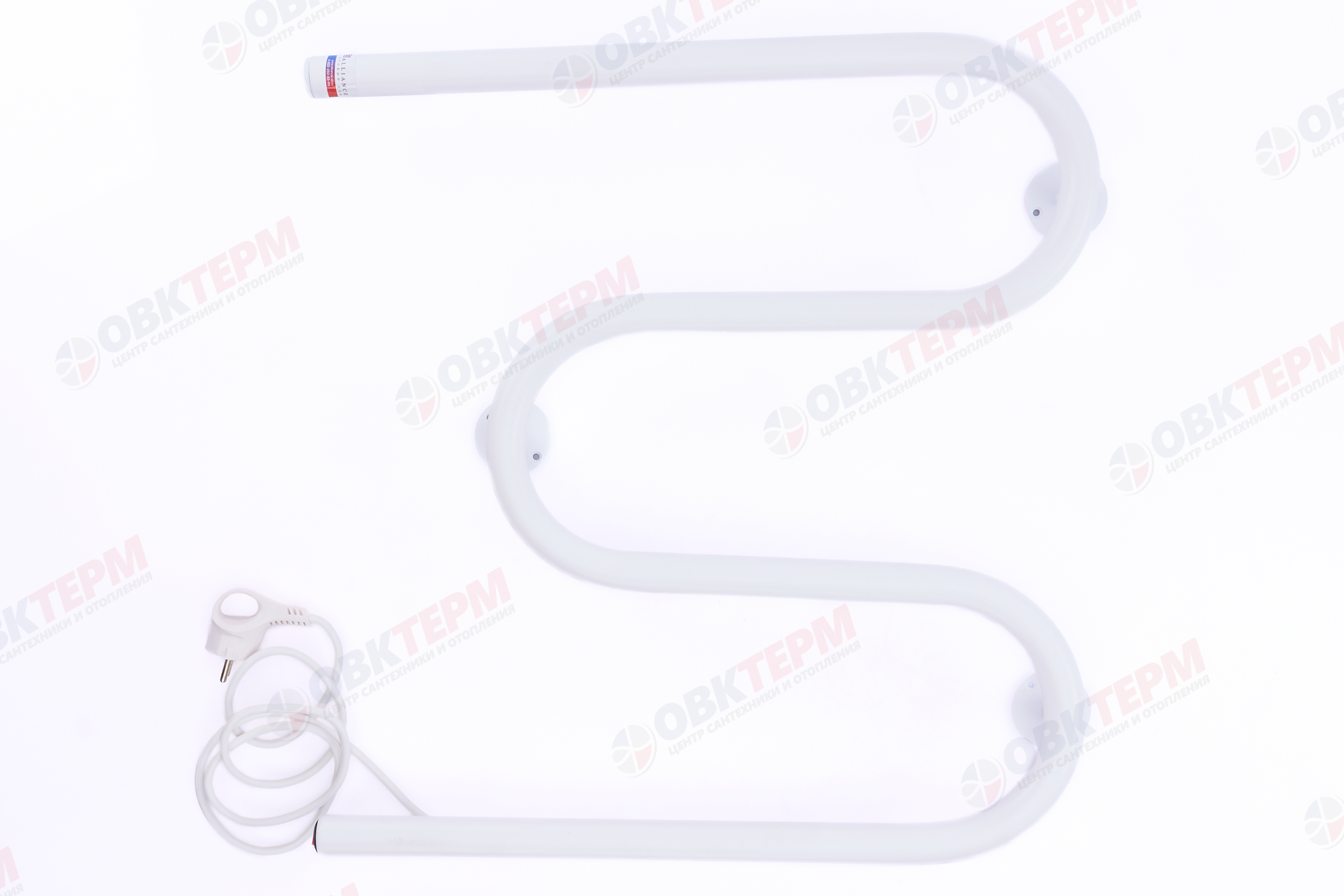 Электрический  полотенцесушитель БЕЛЫЙ АДВ М - Э 3/4 50х50 кнопка слева АДВ - Изображение №2