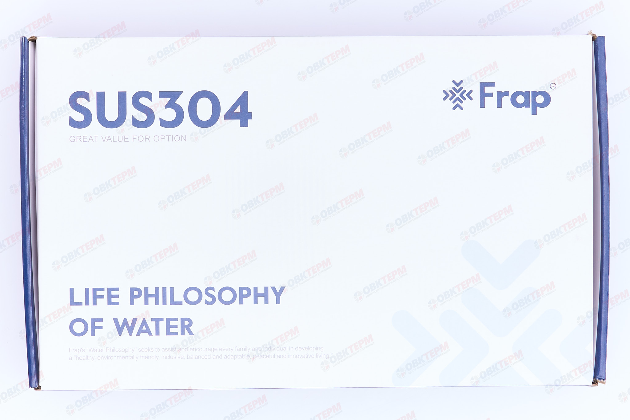 Смеситель д/умывальника FRAР F10801-2 сатин нерж/сталь ВЫСОКИЙ (Ø35, на гайке) (10 шт) - миниатюра №10