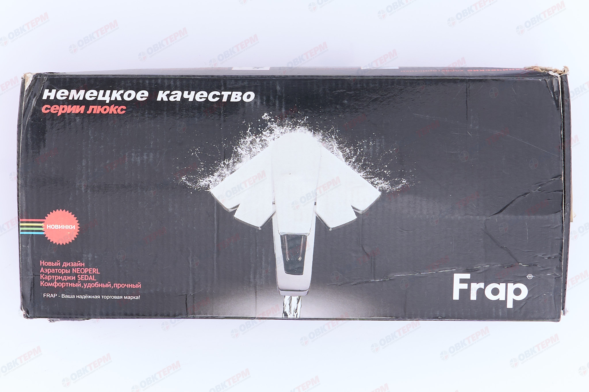 Смеситель д/ванны хром       F2272 *     (ф35, длинный гусак 35 см, евро перекл.)  FRAP - миниатюра №6