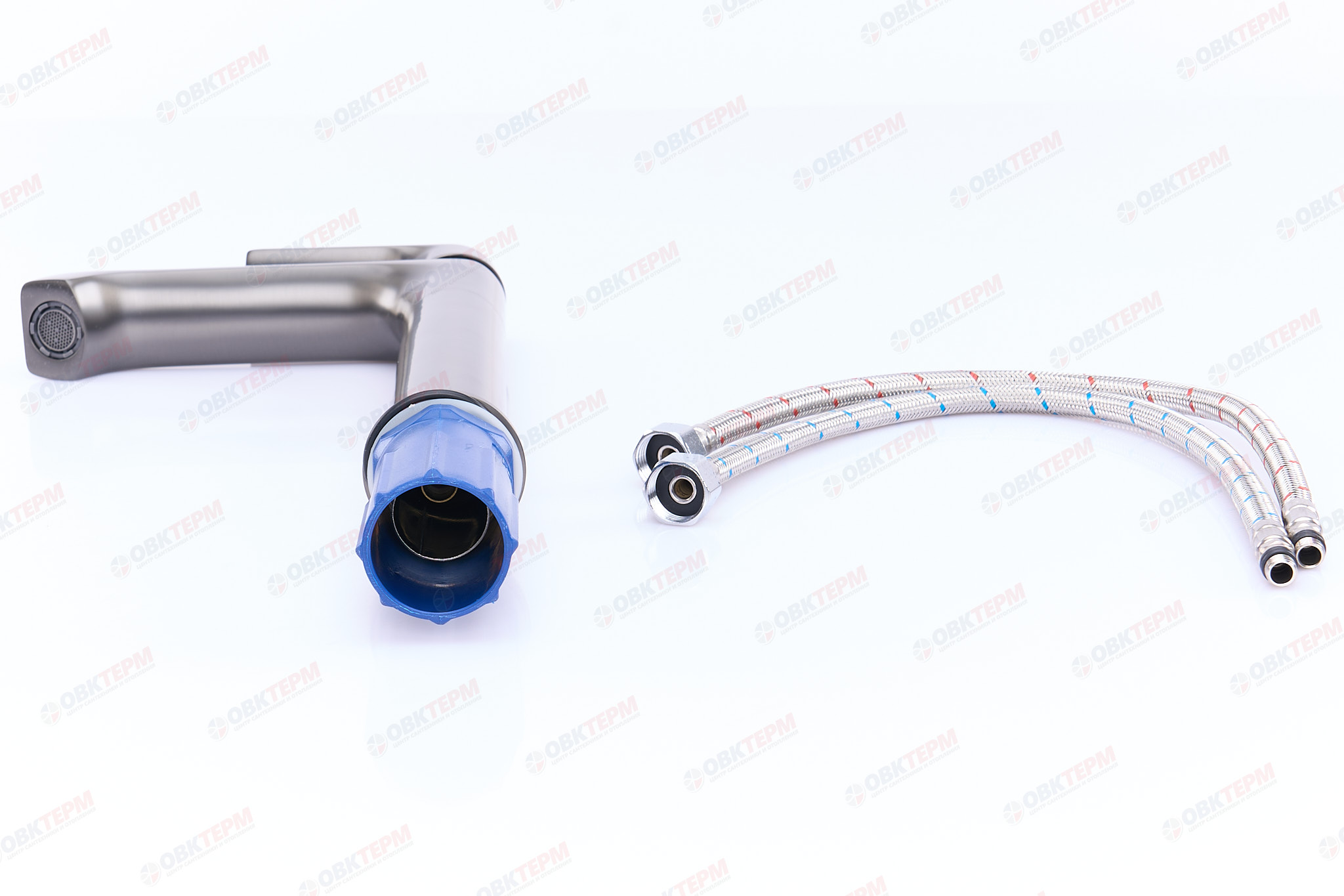 Смеситель д/умывальника FRAР F1071-29 оружейная сталь /высокий /латунь /Ø35 /гайка - миниатюра №5