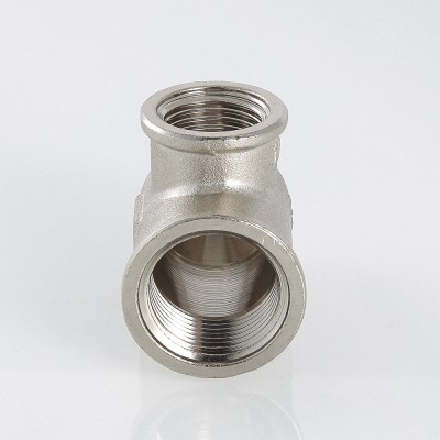 Тройник    3/4" - 1/2 - 3/4 ввн  никель (Valtec) - Изображение №3