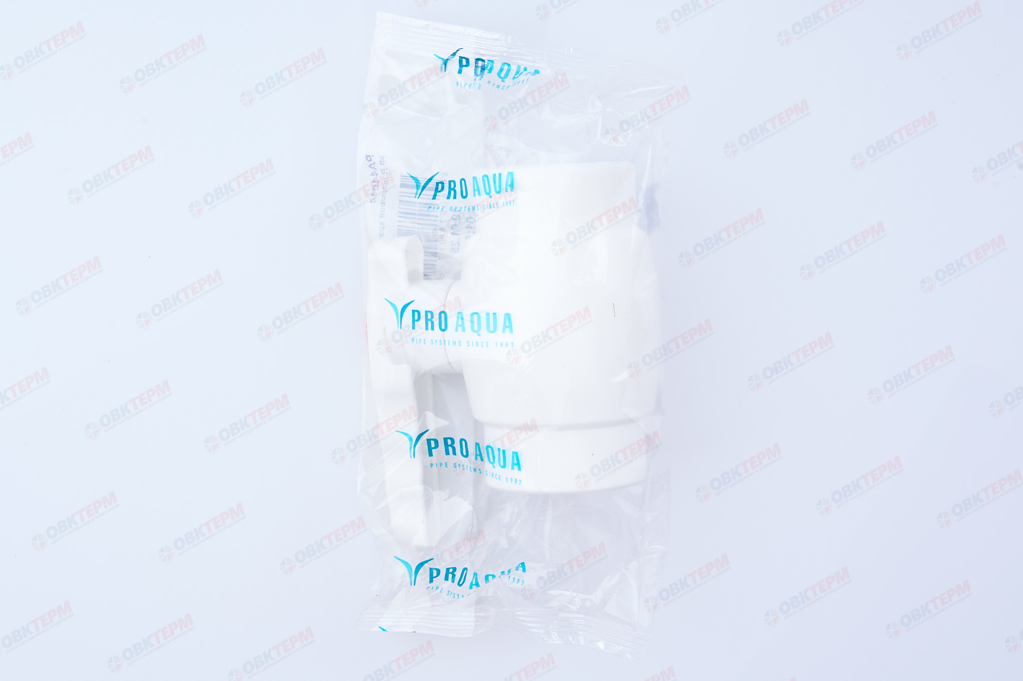 Кран пластиковый шаровый  40  (латунный  шар)  STANDART  БЕЛЫЙ   (PRO AQUA)    (25/1) - миниатюра №7