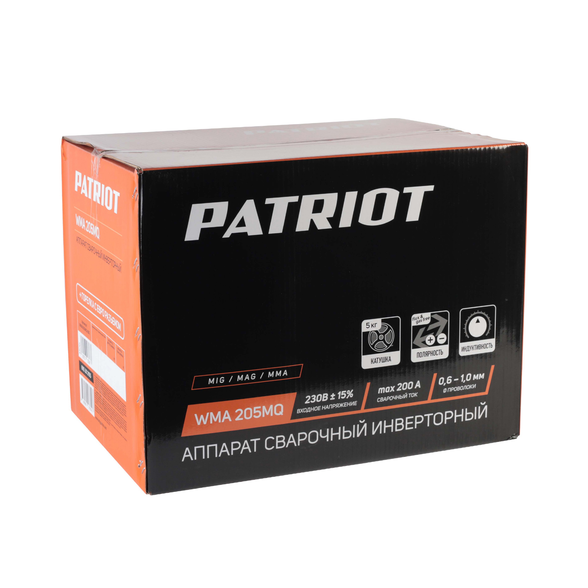 Полуавтомат сварочный инверторный PATRIOT WMA 205MQ MIG/MAG/MMA - миниатюра №17