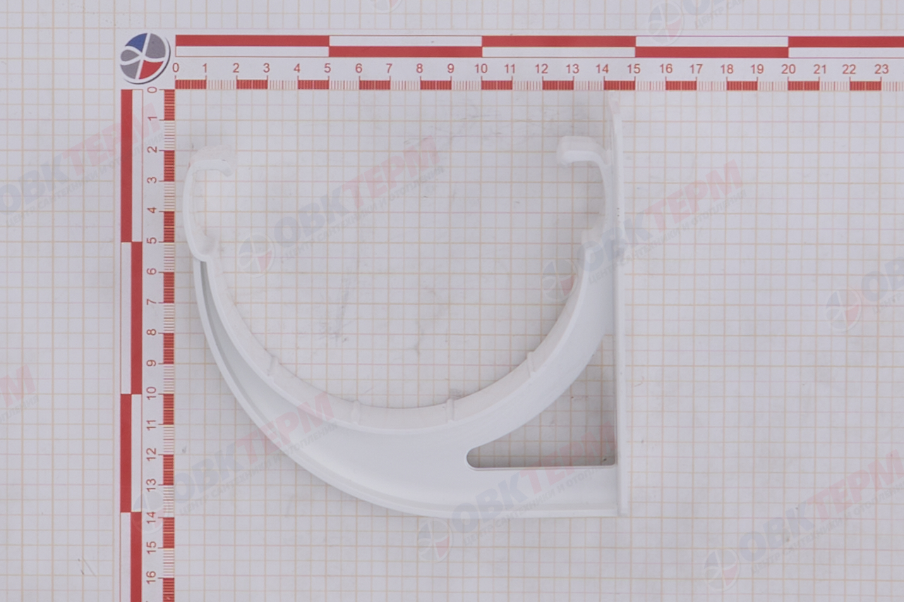 Кронштейн желоба slider Дизайн 135 ПВХ Grand Line белый (RAL 9003) (уп.70шт) - миниатюра №7