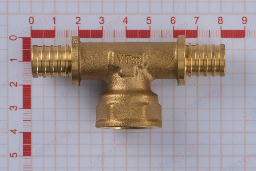 Тройник надвижной с переходом на вн.р. 16(2,2) х 1/2"В х 16(2,2)    VALTEC  (80/10) - Изображение №5