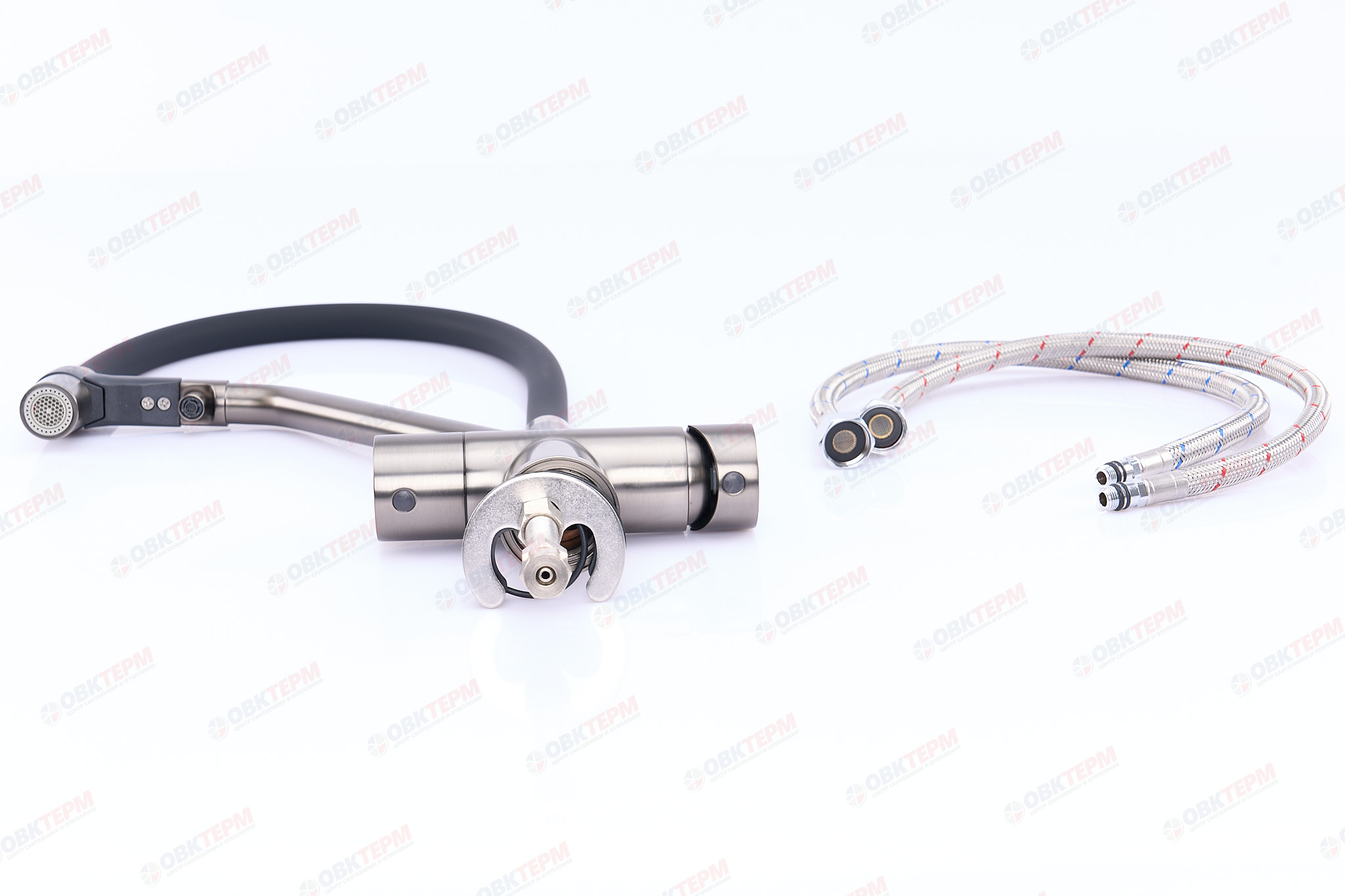 Смеситель д/кухни под ФИЛЬТР GAPPO G4398-89 латунь /оружейная сталь (Ø35, на шпильке) - Изображение №5