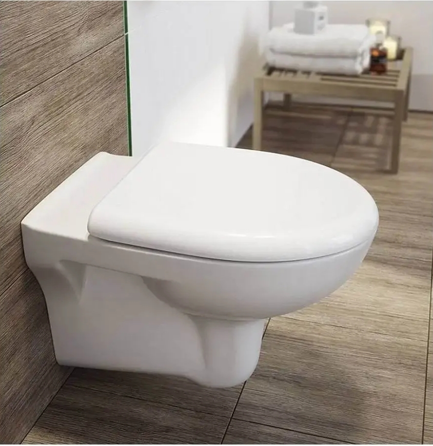 Унитаз подвесной Cersanit NATURE NEW CLEAN (дюро Litting белый, безободковый) - Изображение №3