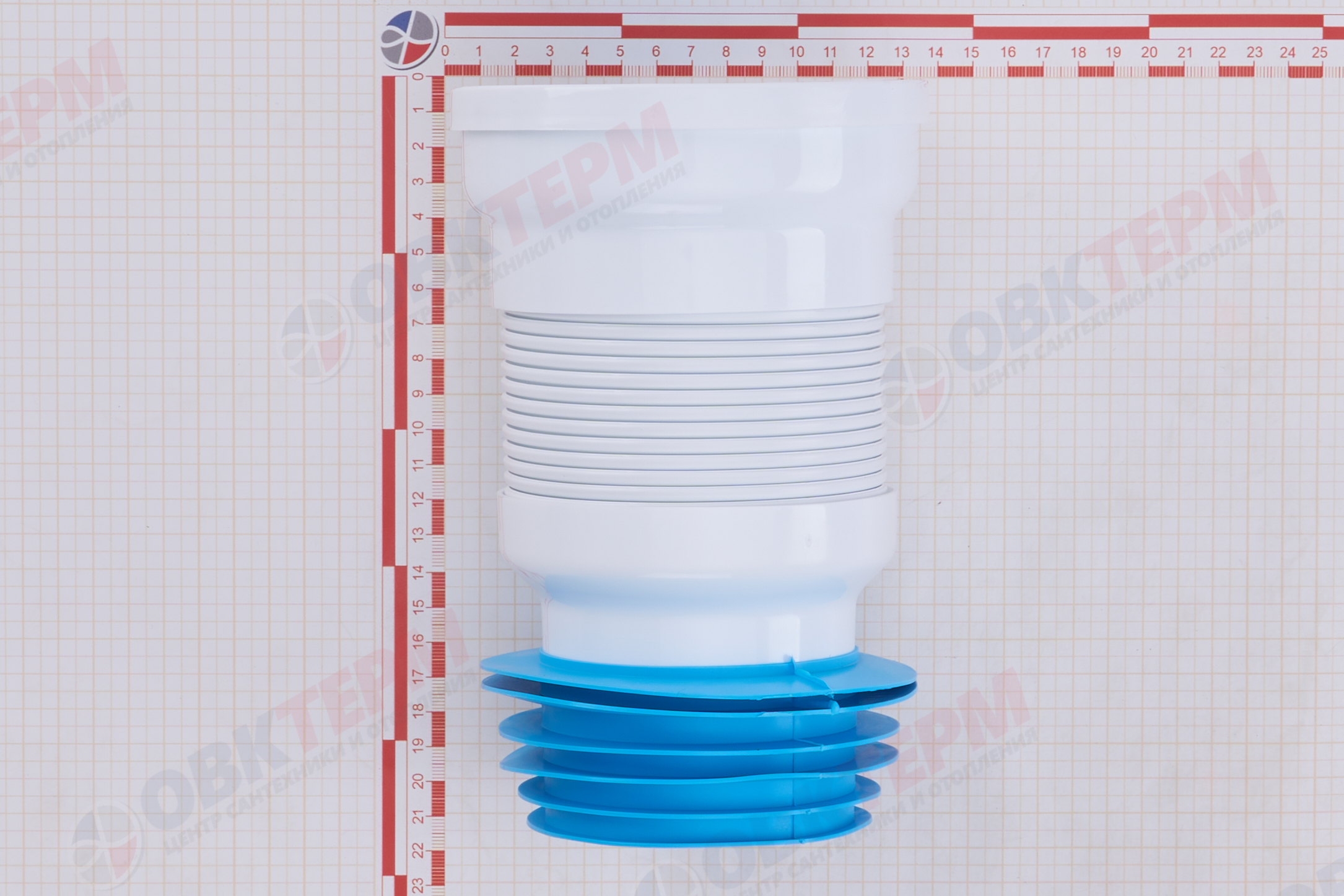 Гофра армир. (для унитаза)   Crab  L190-340 мм  укороченная     (20шт) - миниатюра №6
