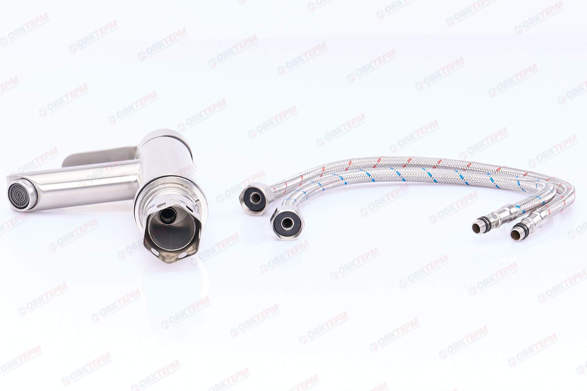 Смеситель д/умывальника FRAР F10801 сатин (Ø35, аэратор М24, на гайке) (10 шт) - миниатюра №6