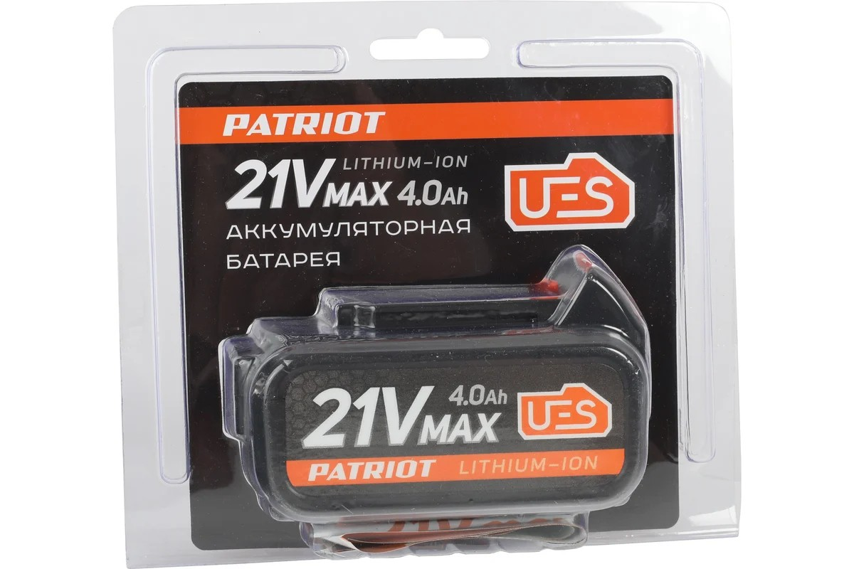 Батарея аккумуляторная PATRIOT PB BR 21V(Max) Li-ion PATRIOT UES, 4,0Ah Pro - Изображение №4