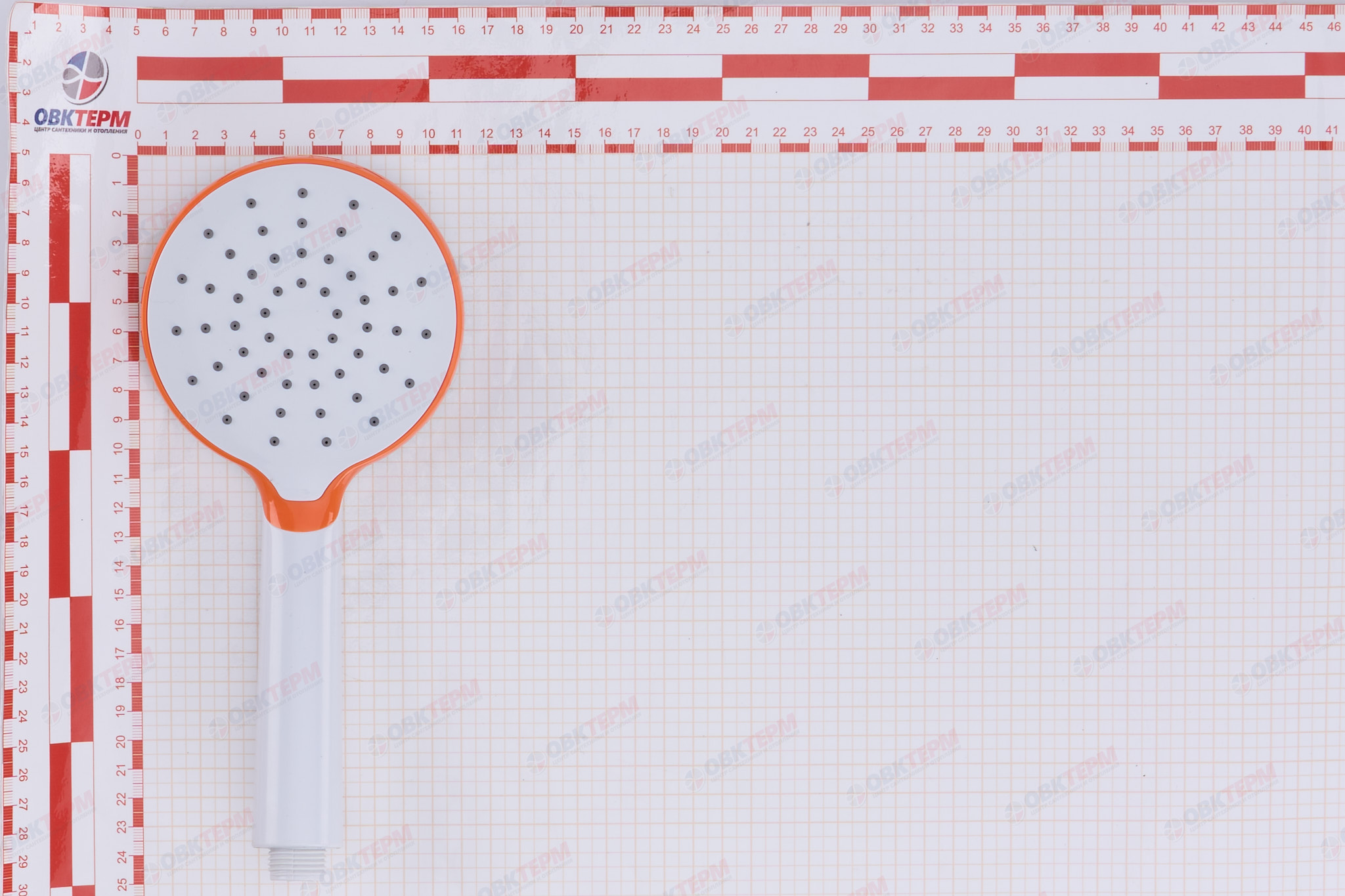 Лейка д/душа ручная ZERIX  SH-35 ORANGE ( 1 режим)  (100 шт/ящ) - Изображение №5