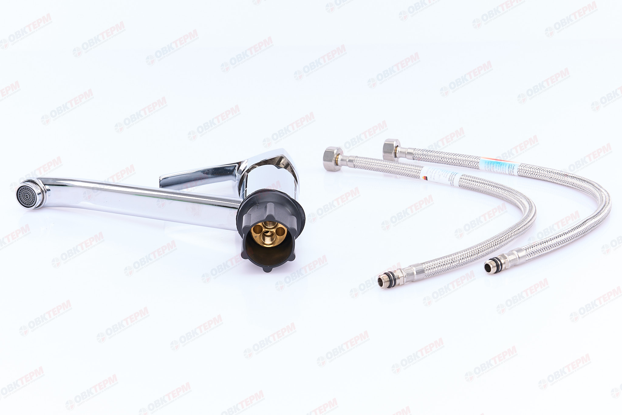 Смеситель д/кухни MIXXUS PREMIUM ONIX 555 /картридж Ø40 25 см на ГАЙКЕ  (10 шт/ящ) - миниатюра №4