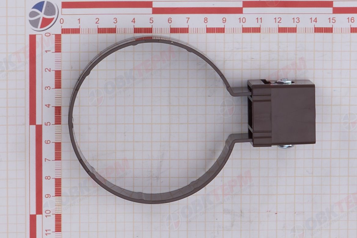 Хомут трубы Kliker ПВХ Grand Line Premium шоколадный (инд.упак.) (RAL 8017) (уп. 120шт) - миниатюра №9