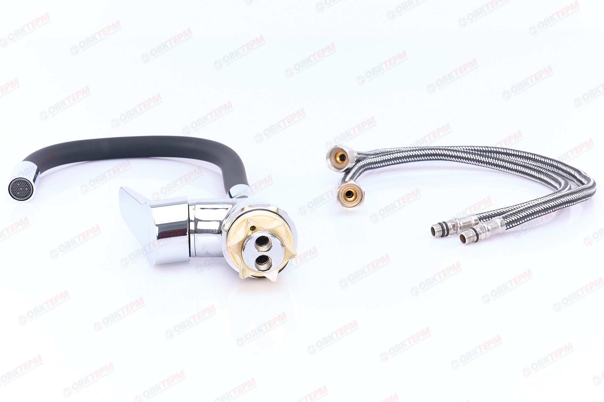 Смеситель д/кухни REFLECTOR ZERIX SOP7 146 BLACK Ø40 ГАЙКА (10 шт/ящ) - миниатюра №4