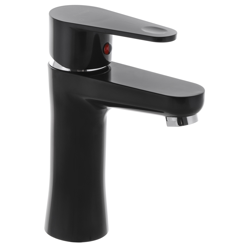 Смеситель для умывальника, PLAMIX VEGA-001 Black, (без подводки) (20шт/ящ) - Изображение №1
