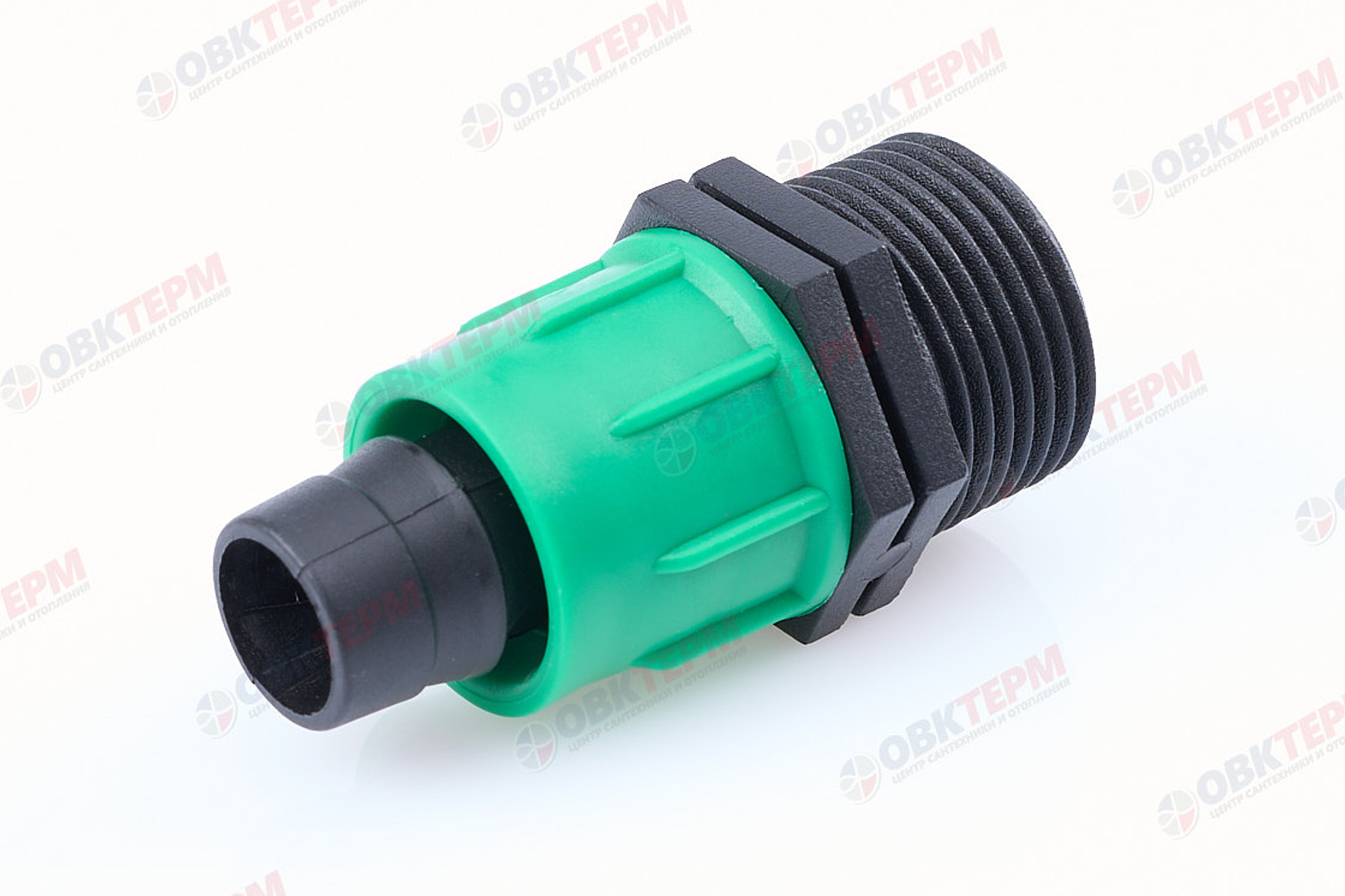 Соединение 16x3/4" РН для капельной ленты (1000/100 шт) PLAMIX/CRAB PL-002-3/4" - Изображение №1
