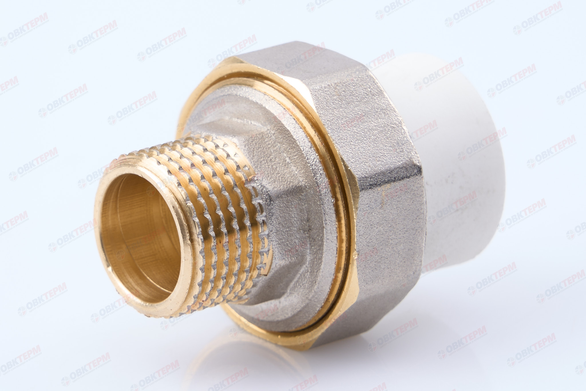 Разборное соединение 20 * 1/2" н    (белый)  (160 шт/ящ)  KOER - Изображение №1