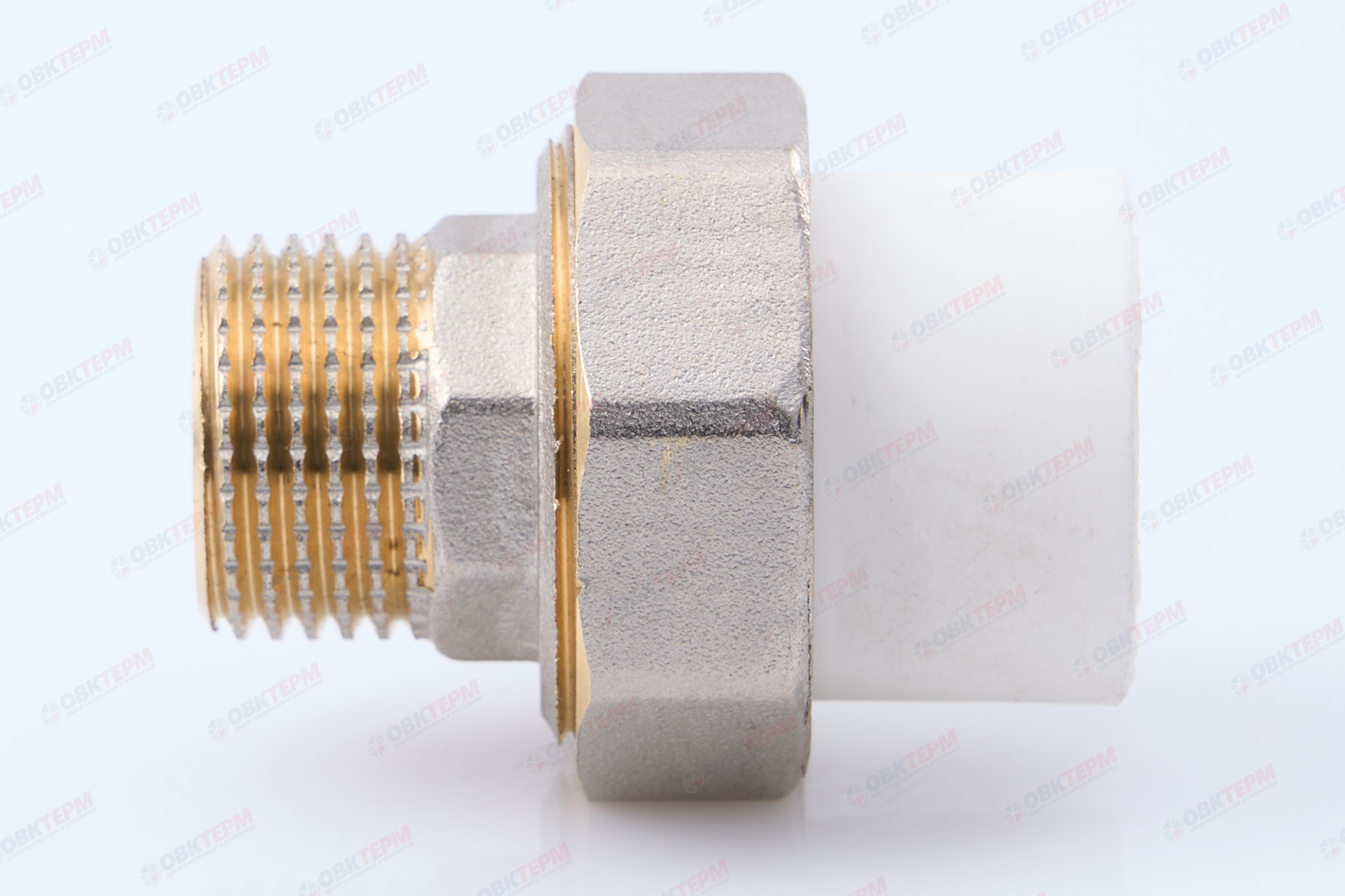 Разборное соединение 20 * 1/2" н    (белый)  (160 шт/ящ)  KOER - Изображение №4