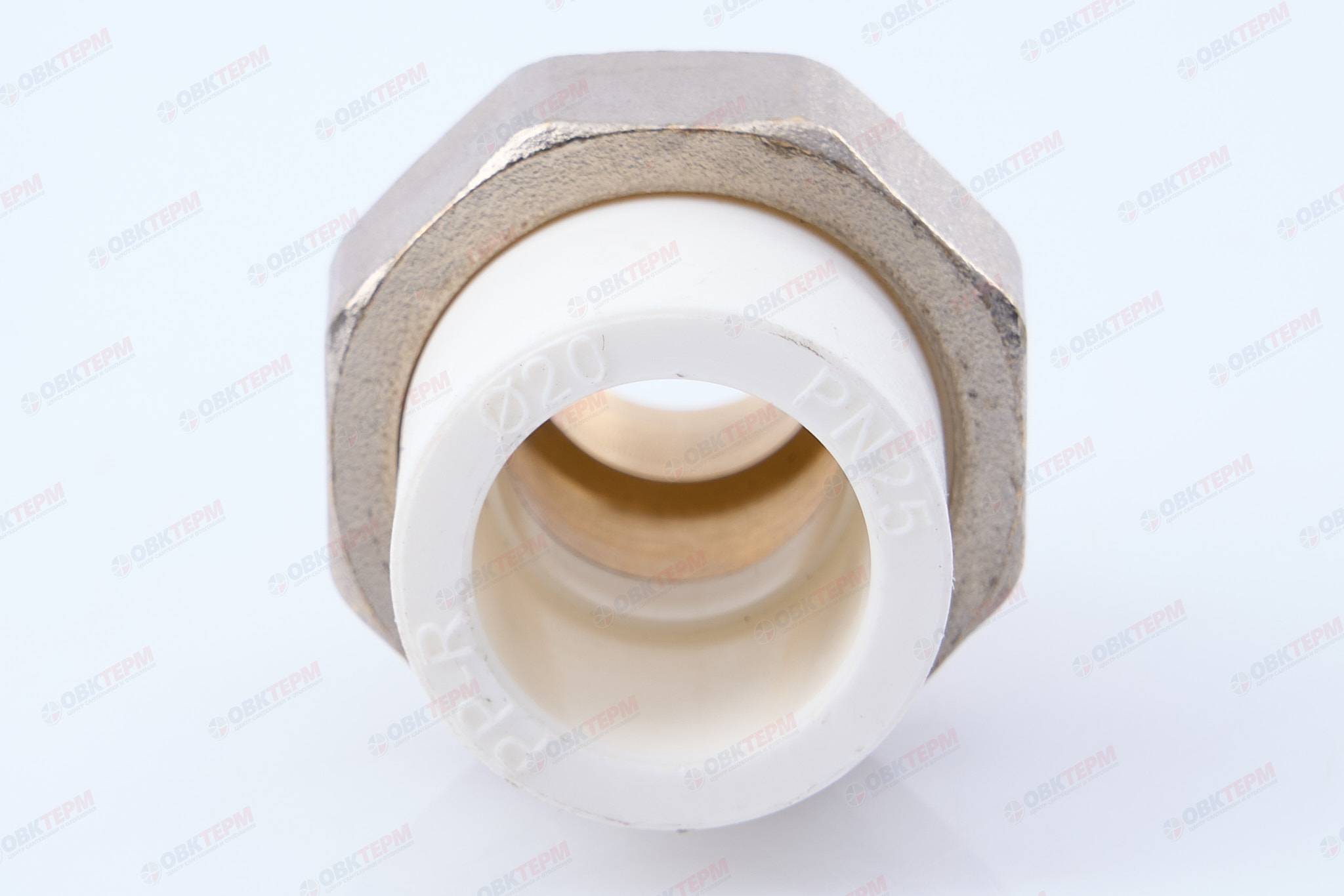 Разборное соединение 20 * 1/2" н    (белый)  (160 шт/ящ)  KOER - Изображение №5