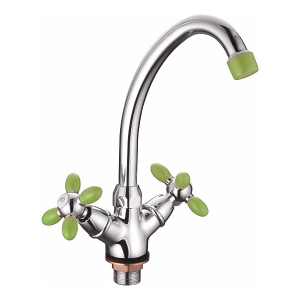 Смеситель д/кухни буксовый ZERIX ROM-004 LR85910G зеленый (10 шт/ящ) - Изображение №1