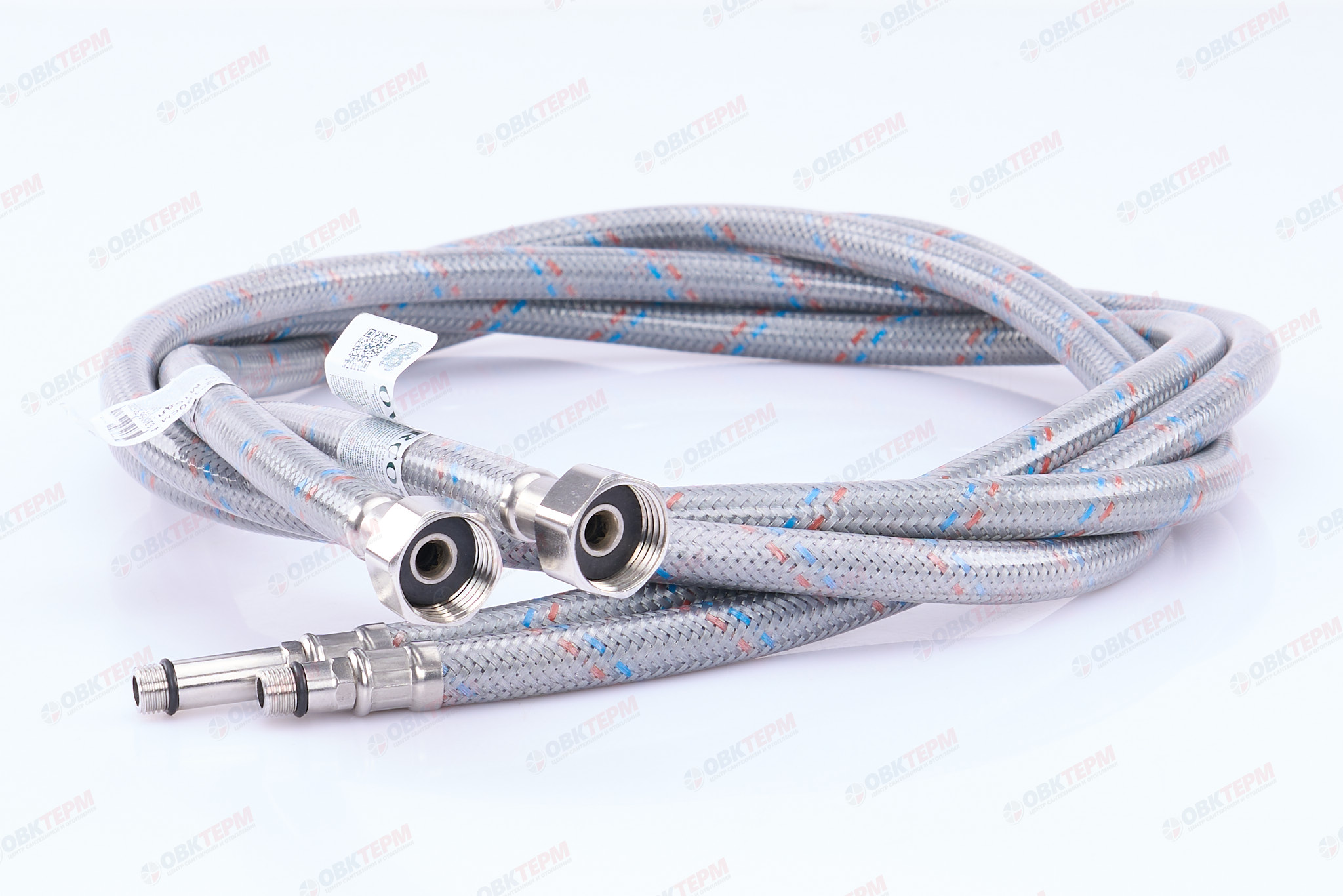 Шланг   1/2" игла,  в силикон. обмотке (пара)    180 см М10  "OVERCON"  (25шт/ящ) - миниатюра №2