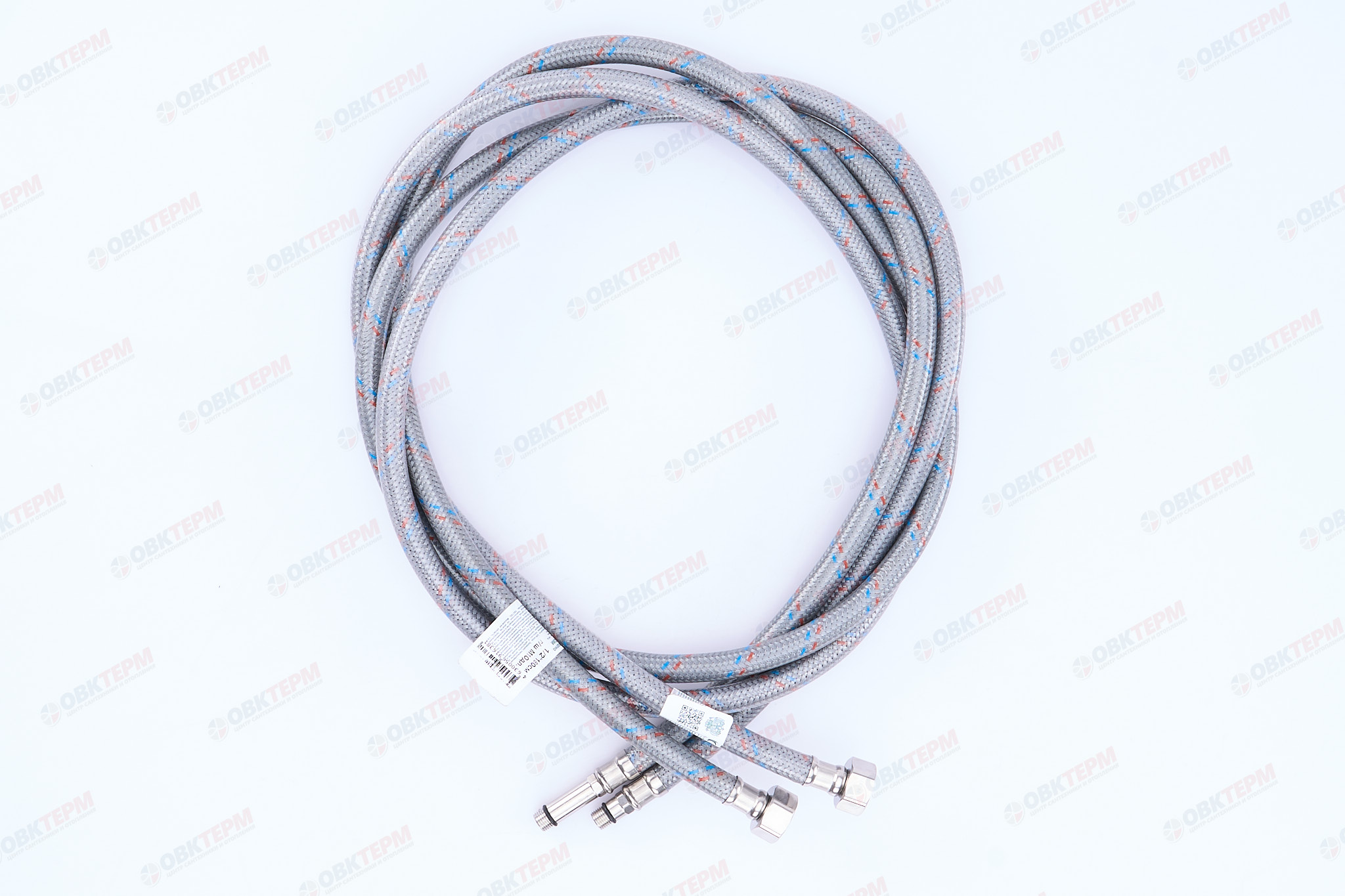 Шланг   1/2" игла,  в силикон. обмотке (пара)    180 см М10  "OVERCON"  (25шт/ящ) - миниатюра №3