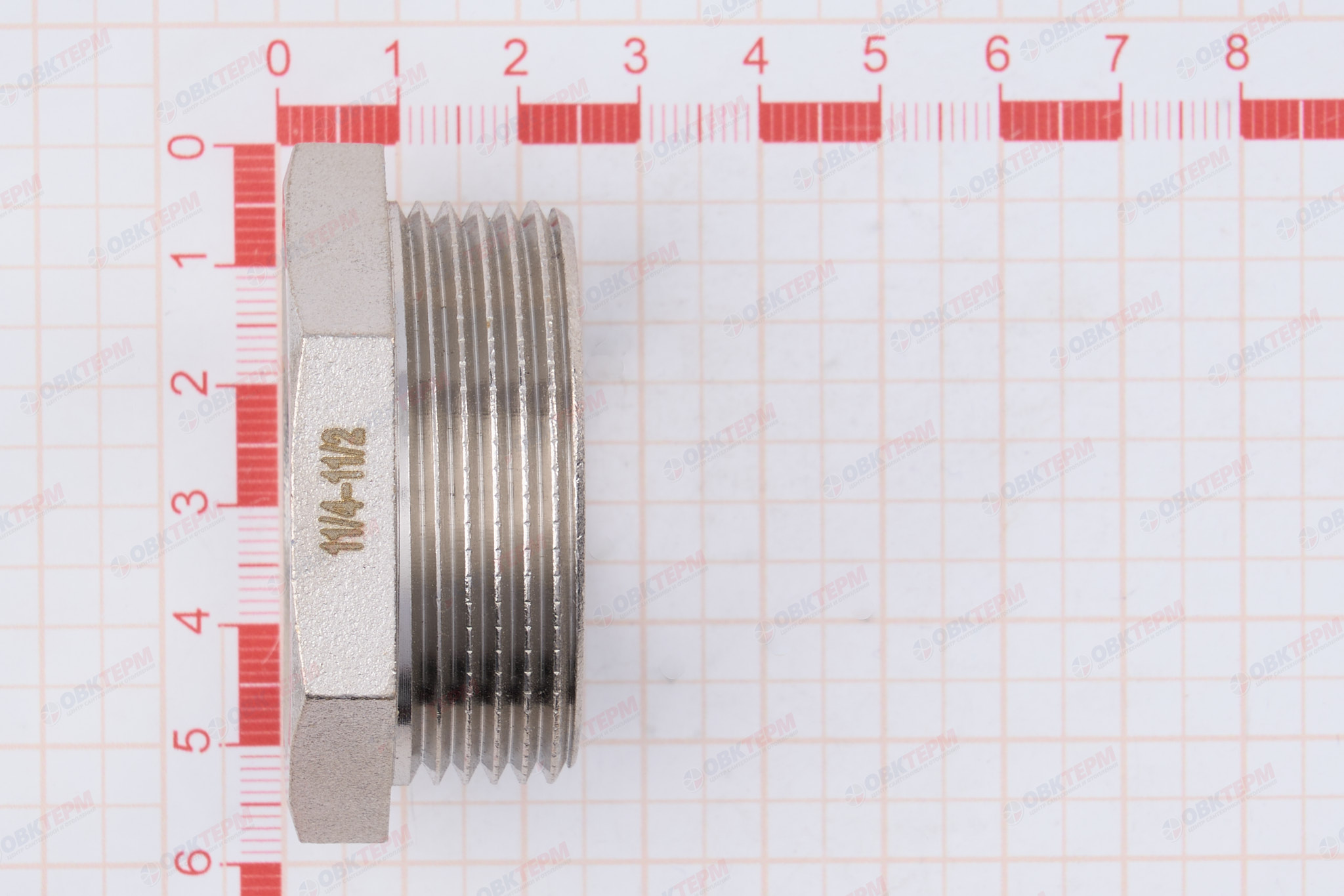 Футорка 1 1/2" - 1 1/4"   Никель TIM                   (65/5) - миниатюра №6