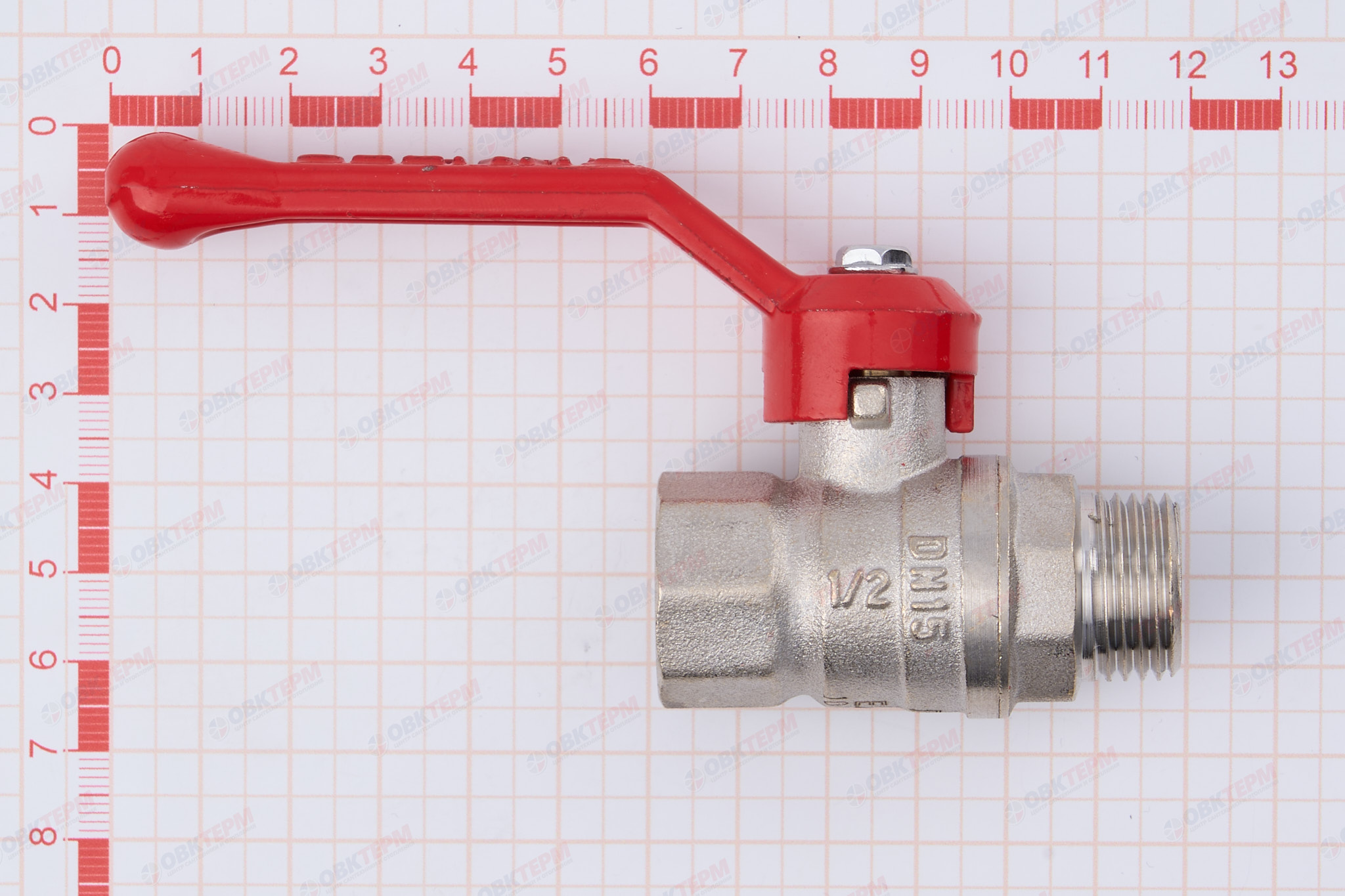 Кран шаровый        Valtec      1/2" ВН      ручка ГОСТ        (16/144) - миниатюра №6