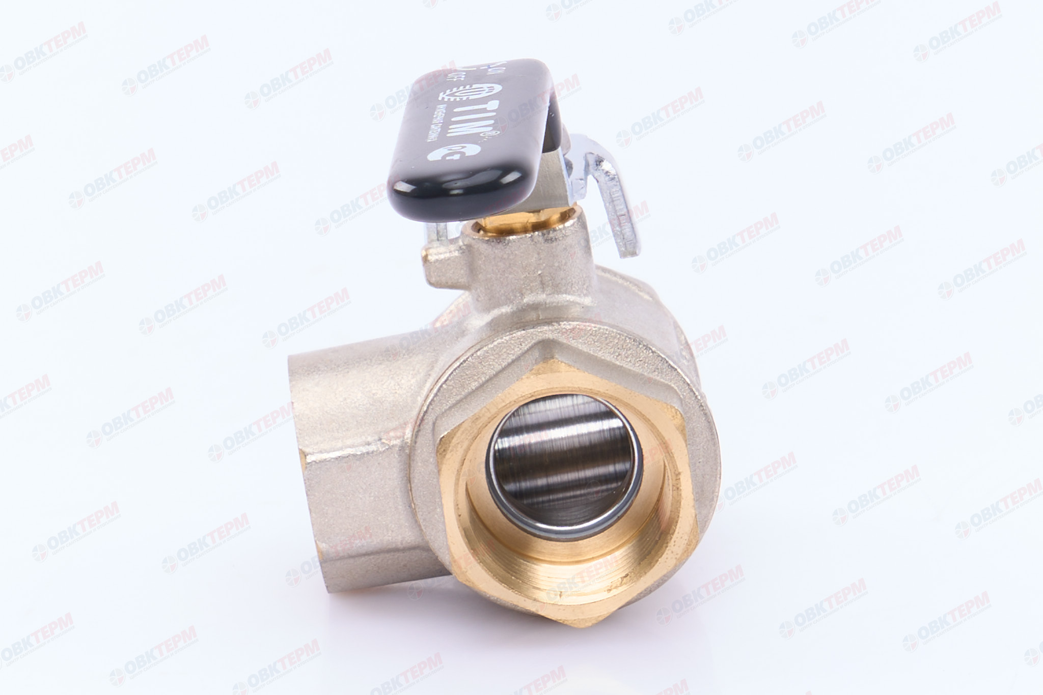 Кран 3-ходовой   шаровый     TIM     3/4" ВВВ (4шт/32 ящ) - Изображение №5