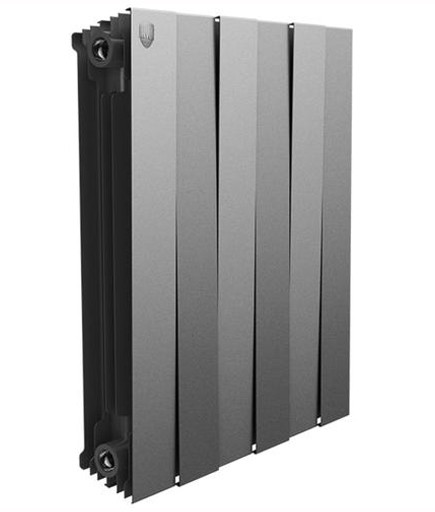 Биметалл радиатор    Royal Thermo PianoForte 500 VDR80 Silver Satin - миниатюра №2