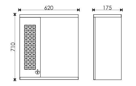 Зеркало EvaGold 60 №3 "TORI" - миниатюра №2