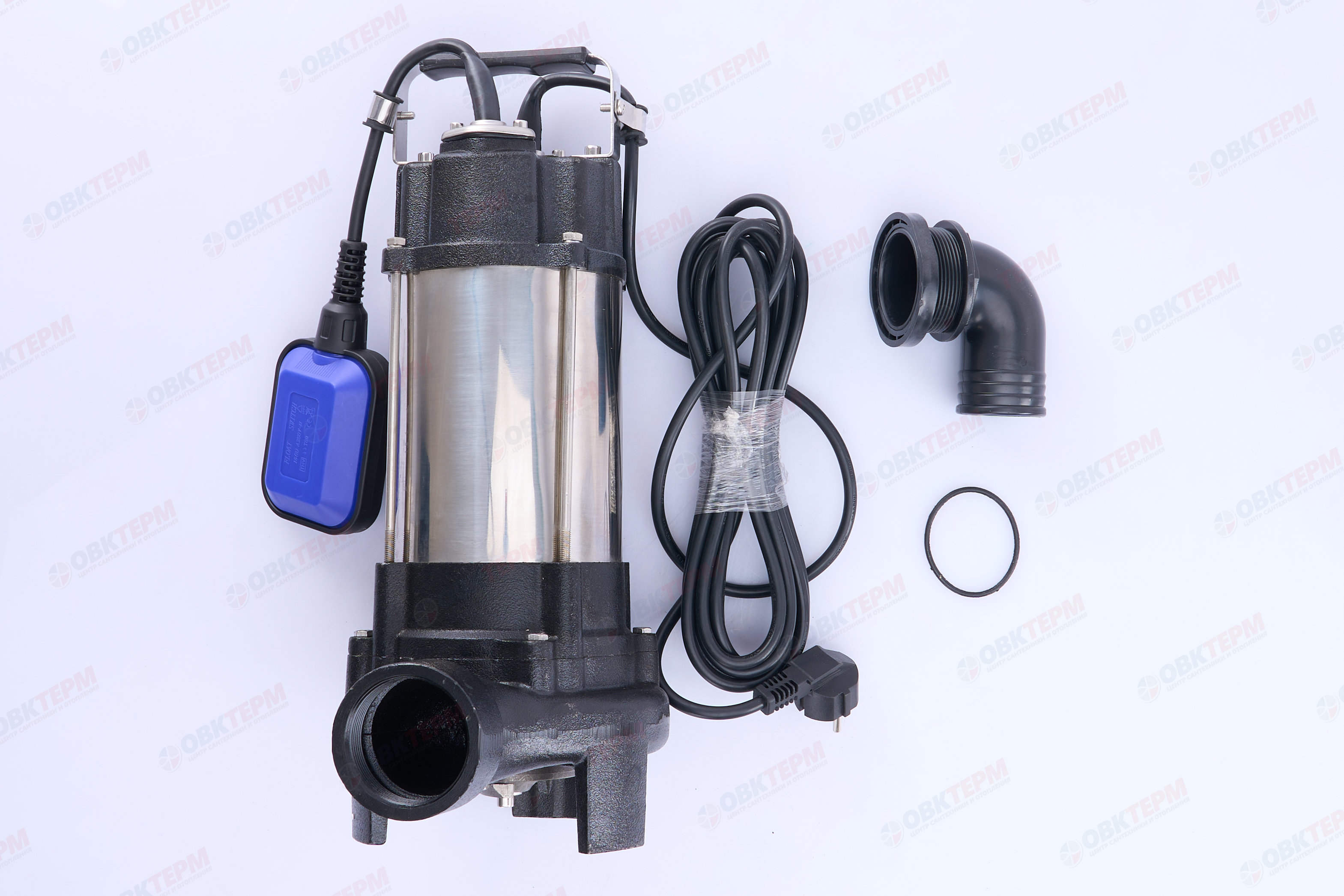 Насос фекальный Энергопром  NF-750/10A корпус чугун + нерж., с ножом  (0,750кВт/233л.м/8м) - Изображение №2