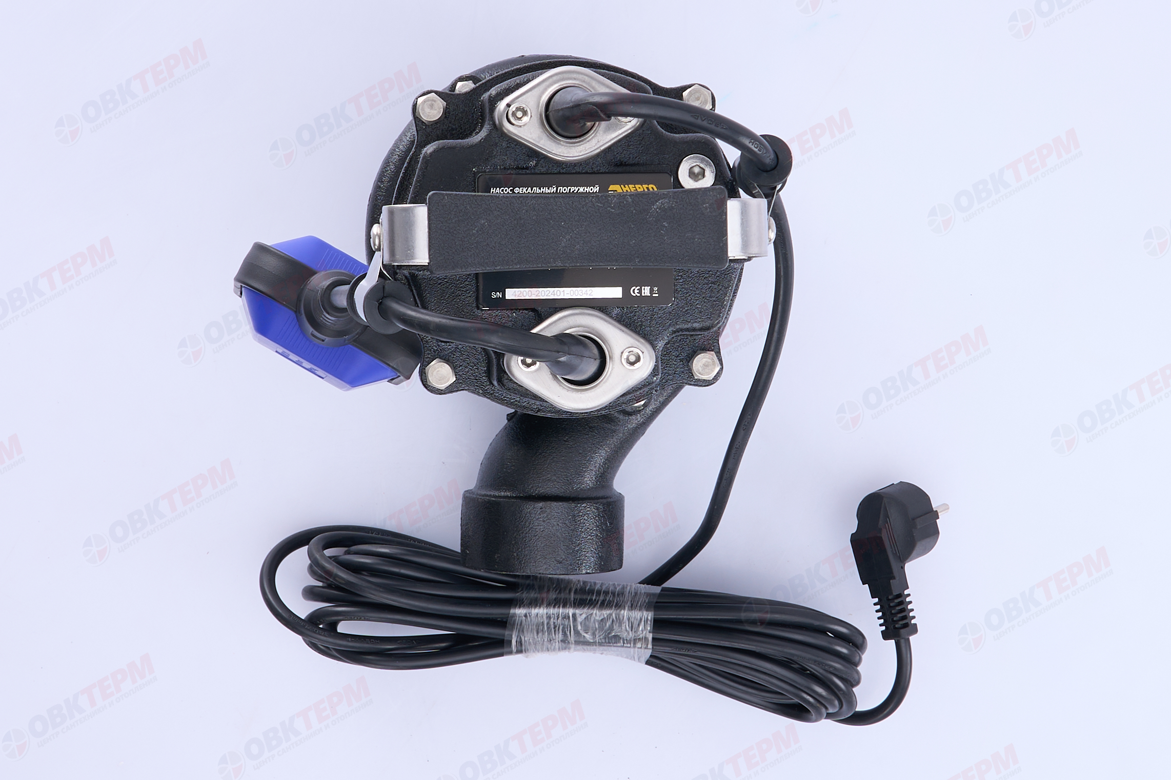 Насос фекальный Энергопром  NF-750/10A корпус чугун + нерж., с ножом  (0,750кВт/233л.м/8м) - Изображение №5