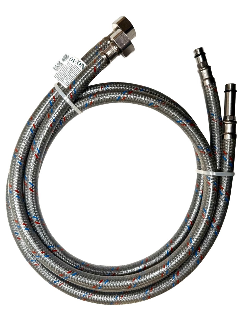 Шланг   1/2" игла,  в силикон. обмотке (пара)     30 см М10  "OVERCON"  (50шт/ящ) - Изображение №1