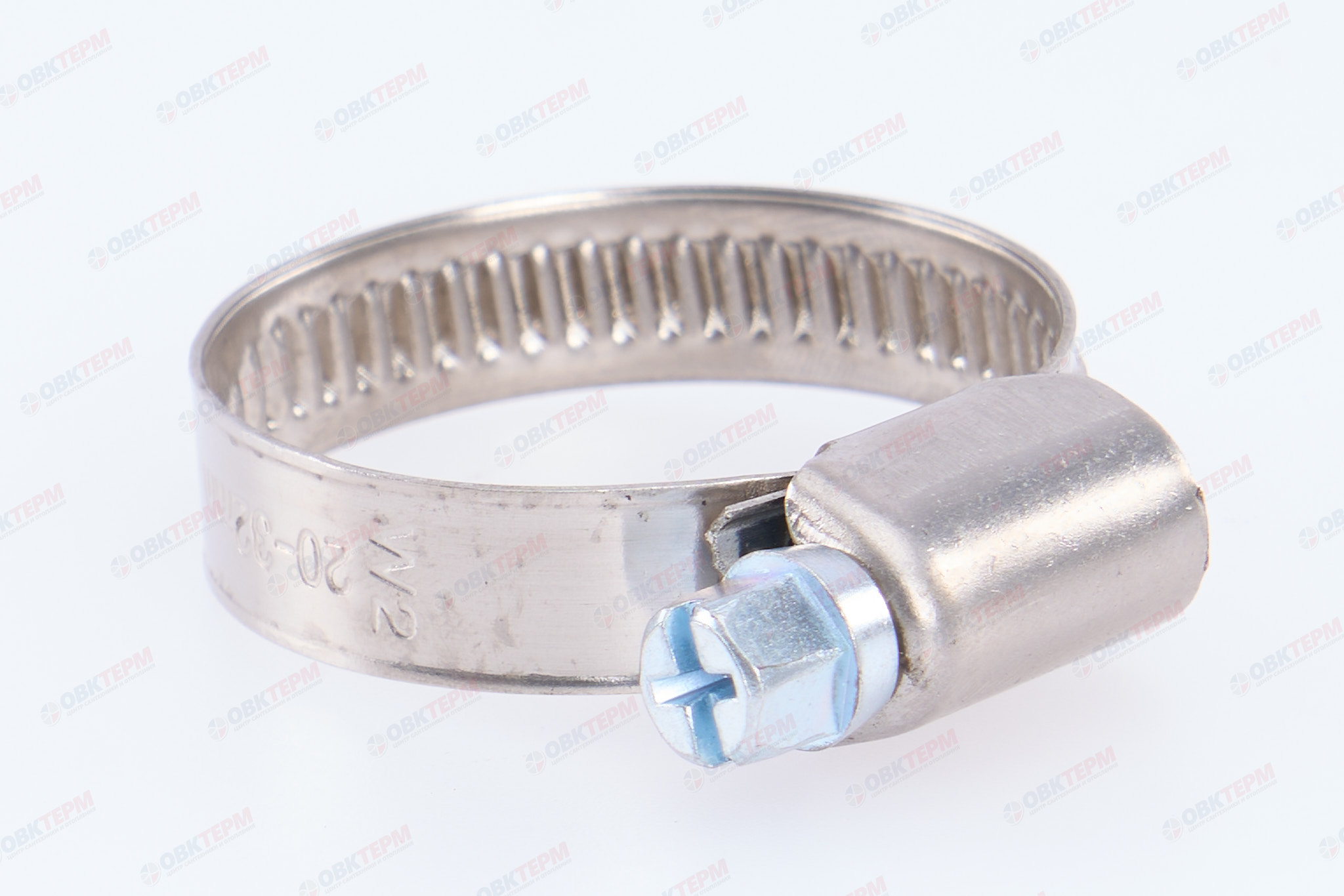 Хомут   20-32  1" (под отвёртку)          (100 шт/1000кор) - Изображение №1