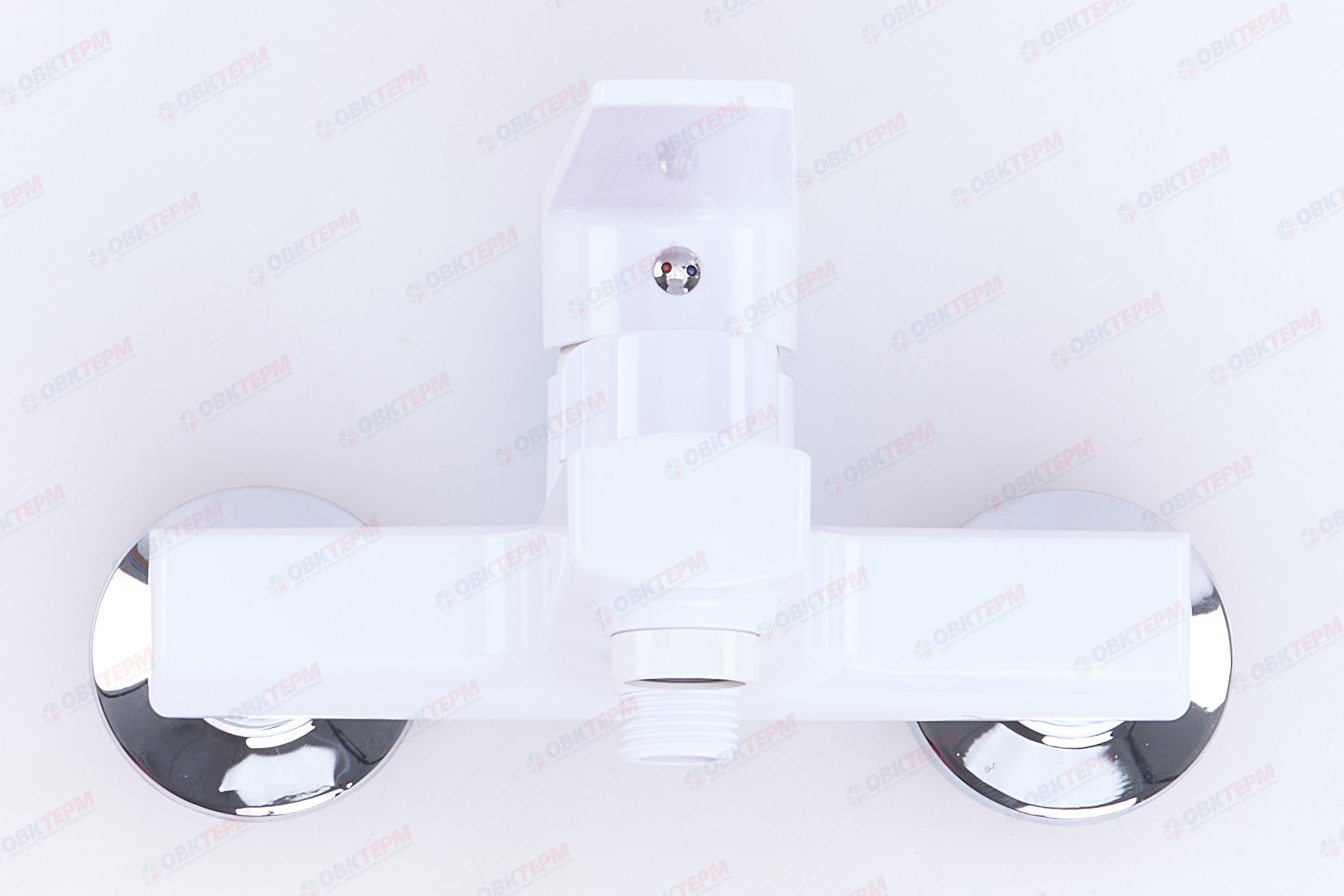Смеситель д/ванны PLAMIX Oscar-009 EURO White, короткий, Ø35 (без шланга и лейки) (24шт/ящ) - Изображение №2