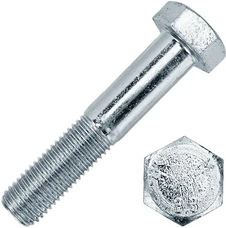Болт М 16.0х85 (DIN931) ПР (уп. 2 шт.) Металвис - Изображение №1