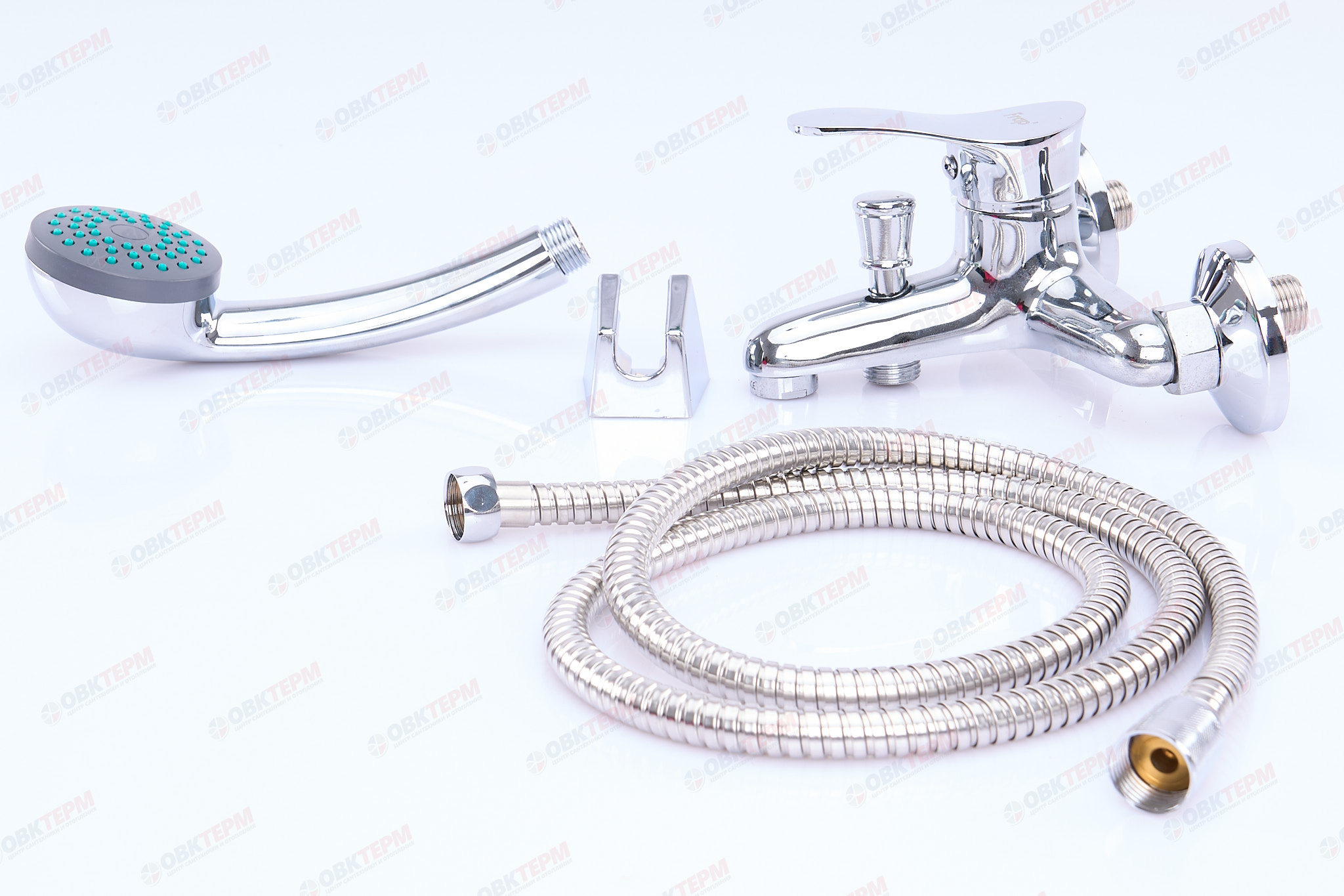 Смеситель д/ванны хром       F3014-В   (ф35, короткий гусак, перекл. на гусаке)  FRAP - миниатюра №4