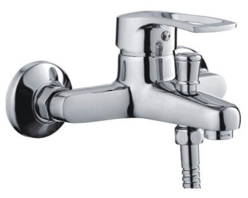 Смеситель д/ванны хром       F30701-В* (ф40, короткий гусак, перекл. на гусаке)  FRAP - изображение №1
