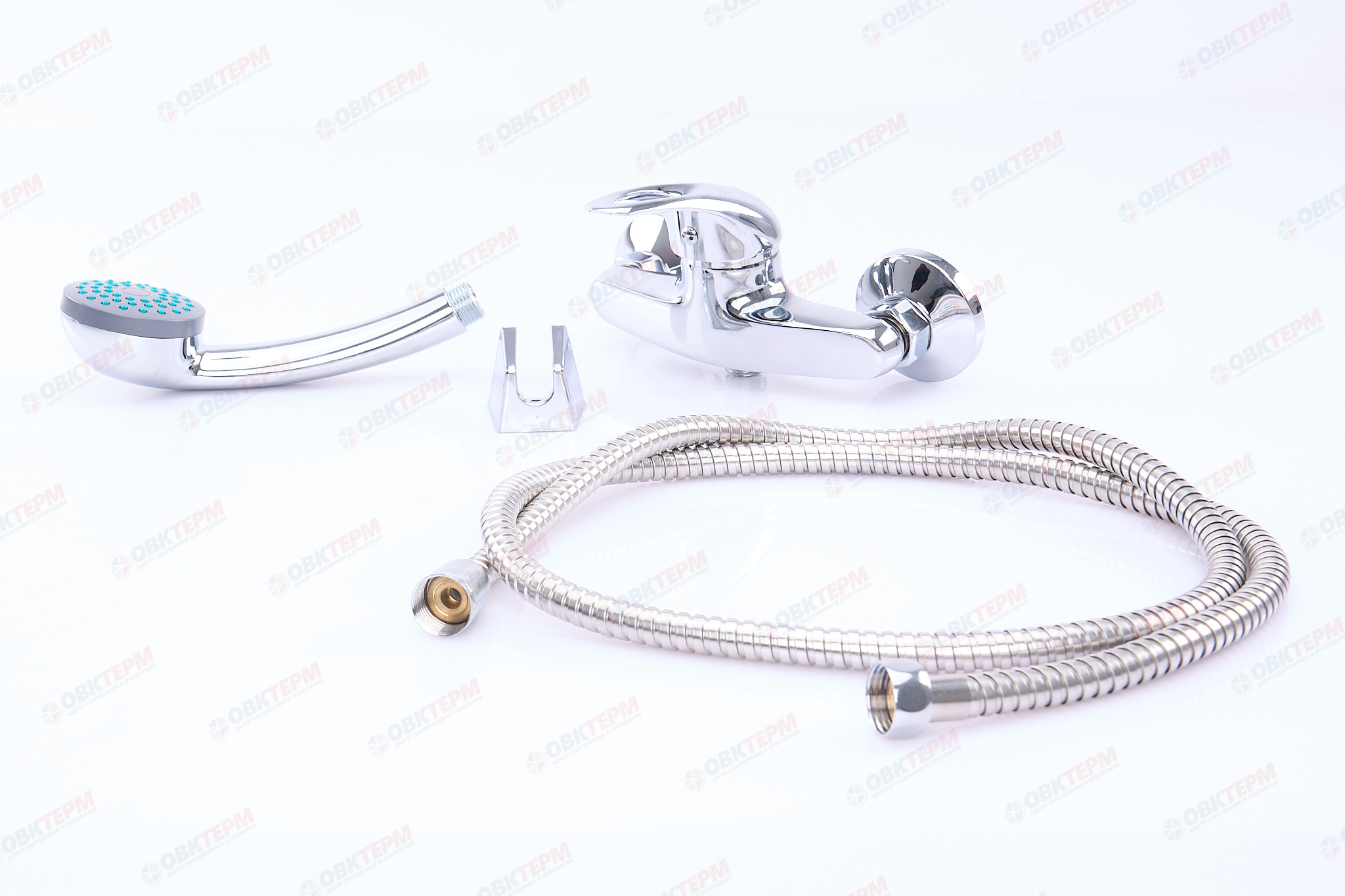 Смеситель д/душа FRAP F2002-B хром, с лейкой 1 реж. - миниатюра №5