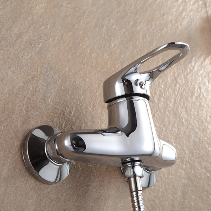 Смеситель д/душа хром F2004*              (ф40, рычаг вверх)       FRAP - миниатюра №5