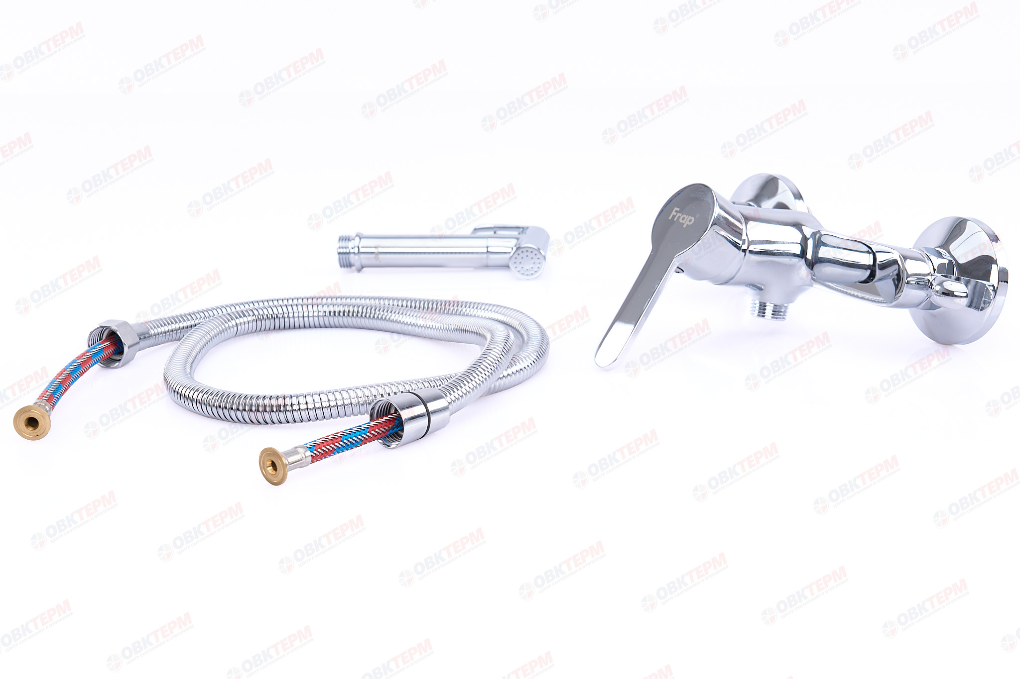 Смеситель с гигиеническим душем FRAP F2041 латунь /хром - миниатюра №9