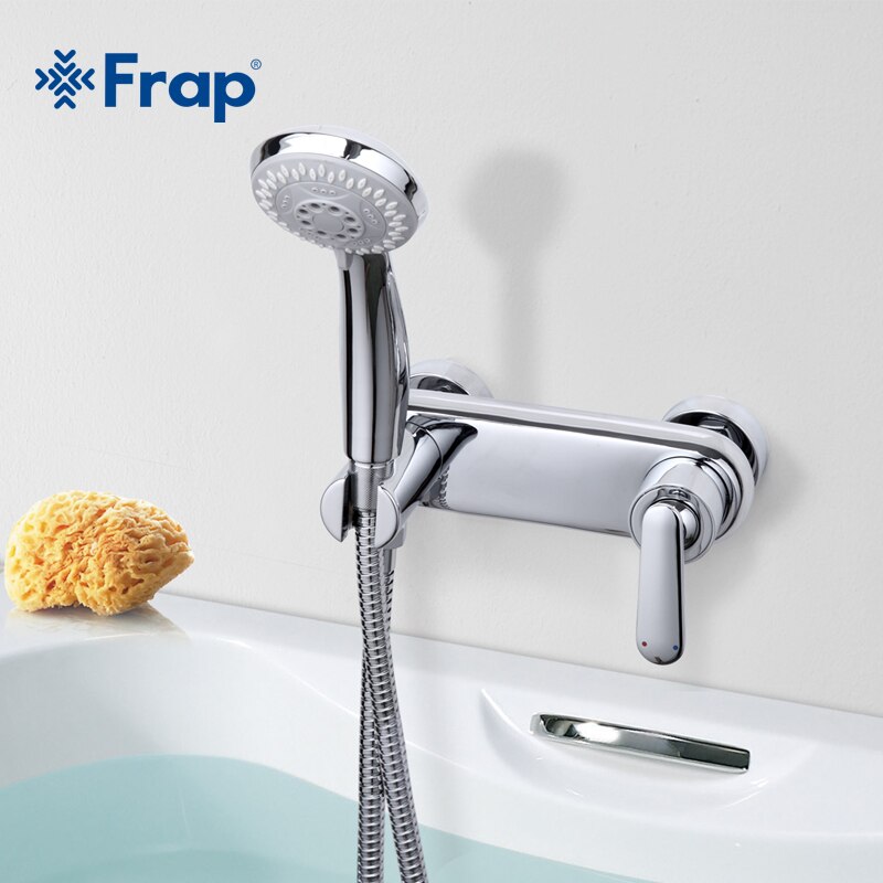 Смеситель д/душа хром F2079               (ф35, рычаг от стены) FRAP - миниатюра №7