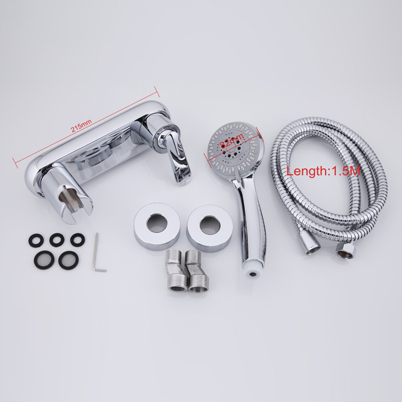 Смеситель д/душа хром F2079               (ф35, рычаг от стены) FRAP - миниатюра №6